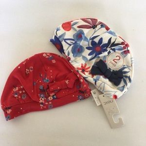 NEXT UK BABY BEANIES SET OF TWO NWT